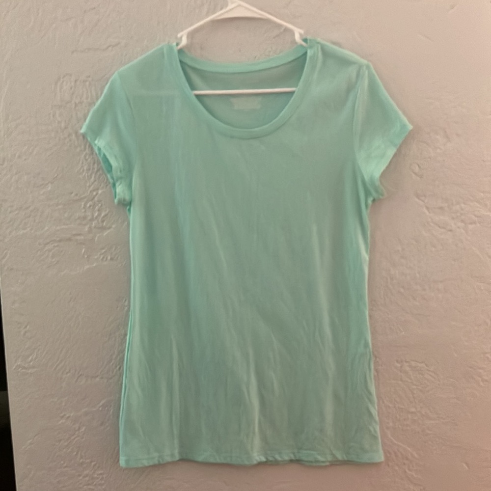 No Boundaries light blue green short sleeve shirt size Lg